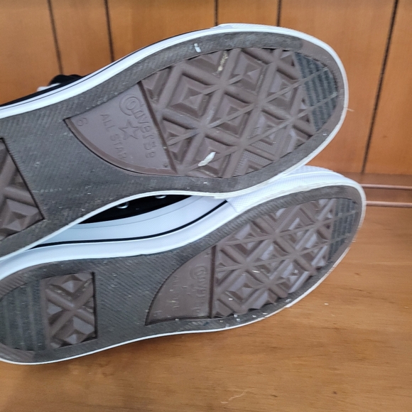 Converse Canvas Platform Hi Top Chuck Taylor All Star Women's Shoes Black Sz 8 - Picture 5 of 5